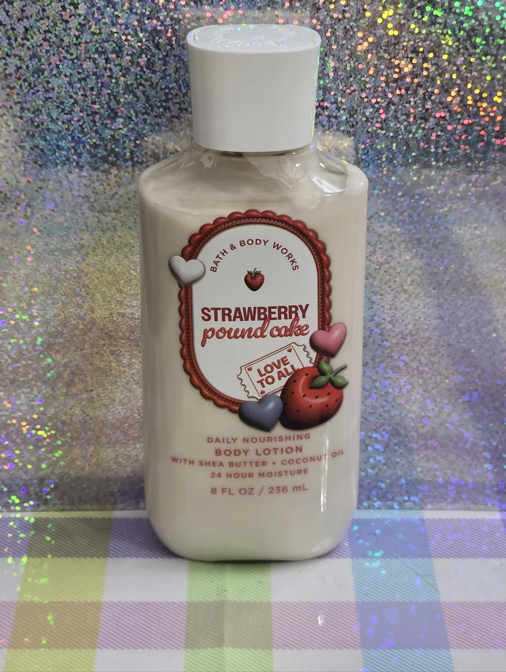 Bath & Body Works Strawberry Pound Cake Daily Nourishing Body Lotion 8oz NEW